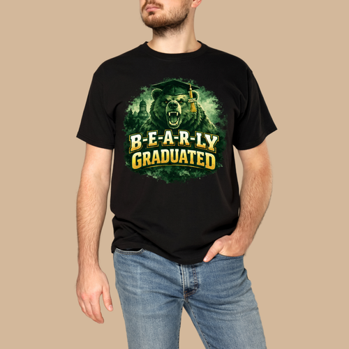 Bear-Ly Graduated Black T-Shirt – Class of 2026