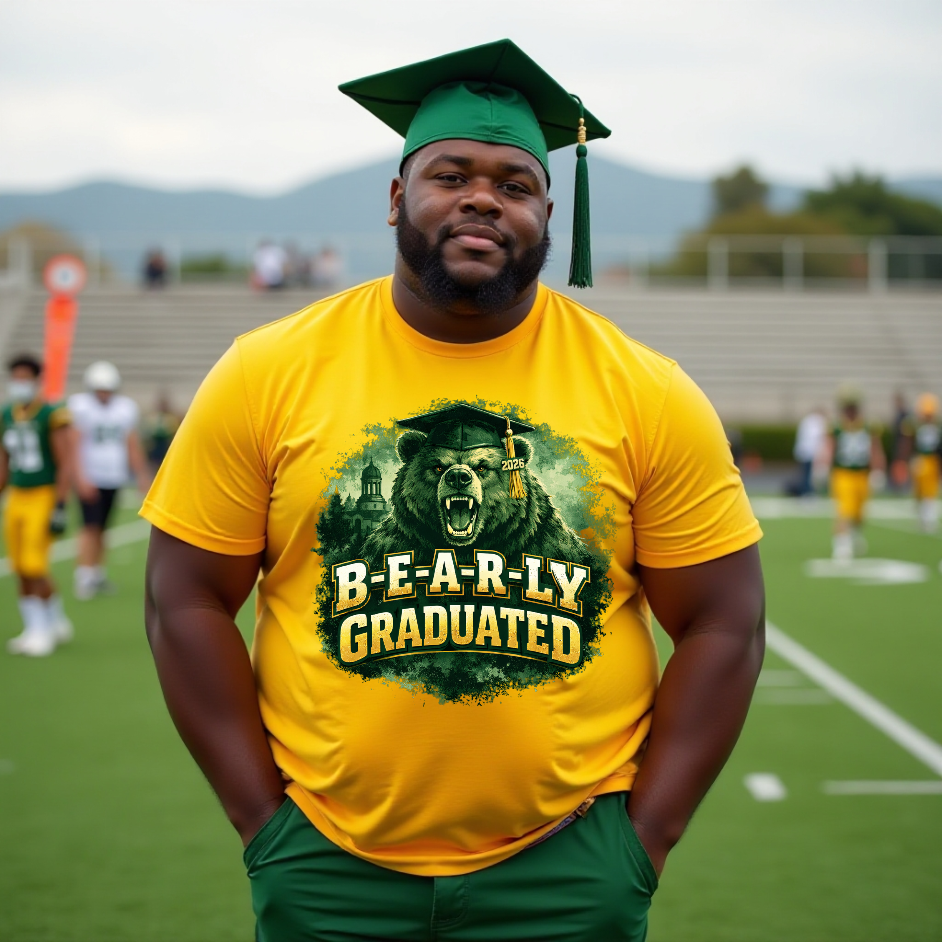 Bear-Ly Graduated Gold T-Shirt – Class of 2026